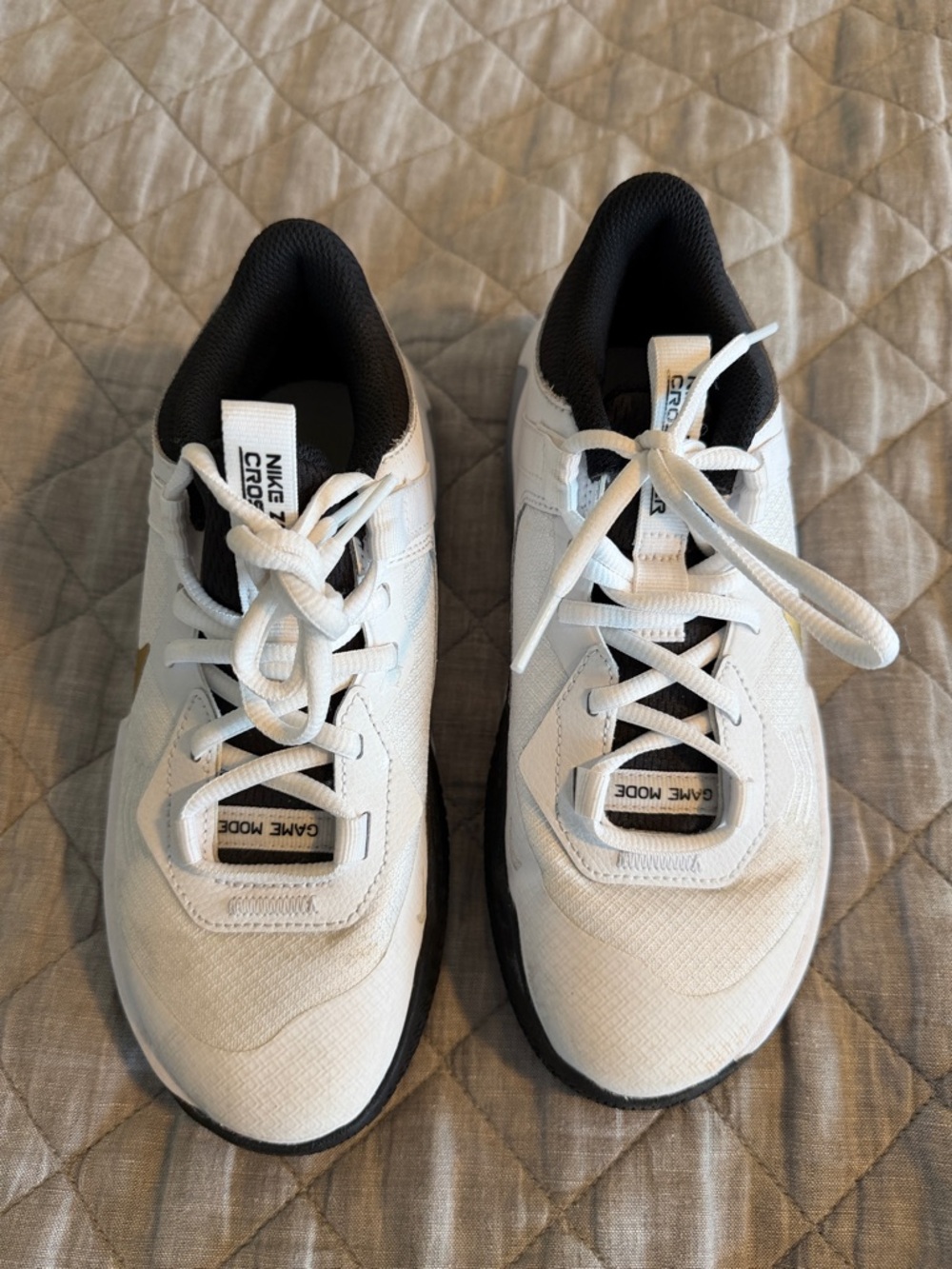 Nike White and Black Game Mode Trainers